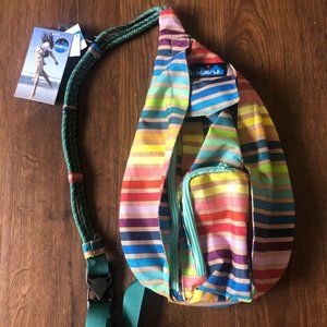NWT Kavu Rope Sling Bag, Summer Stripe
